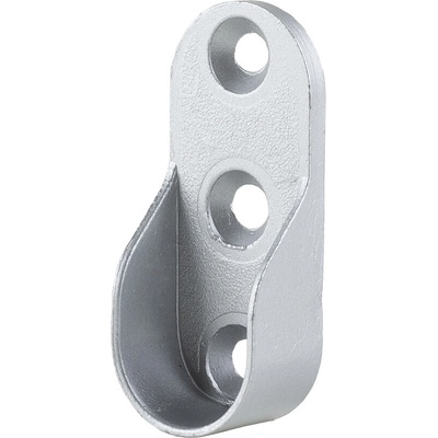 Strong Držiak šatníkové tyče oválne 15x22 mm strieborná