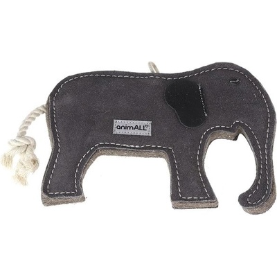 animALL Hračka Slon natural kůže podložená plstí 15 x 21 cm