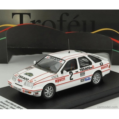 Trofeu Ford england Sierra Xr4 N 2 Rally Sweden 1987 Stig Blomqvist Bruno Berglund Bílá Červená 1:43
