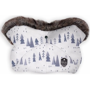 KikkaBoo Ръкавица за количка KikkaBoo - Shiny Nylon, Snow Forest (31108040089) - ozone