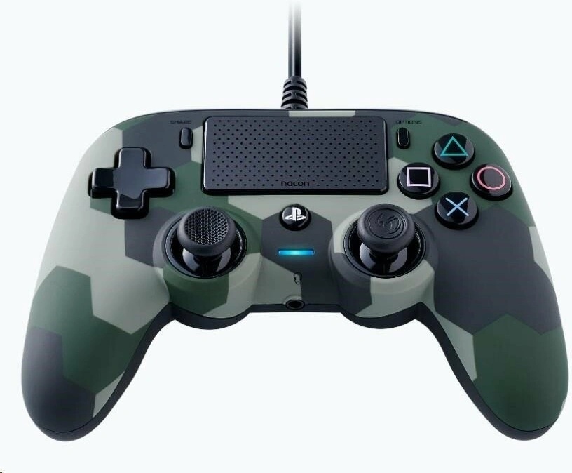 Nacon Wired Compact Controller PS4OFCPADCAMOGREEN