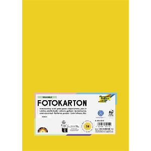 FOLIA Декоративен картон, 2 страници, А4, 300 г, 50 листа, folia, златистожълт 614/50 15 (614/50 15)