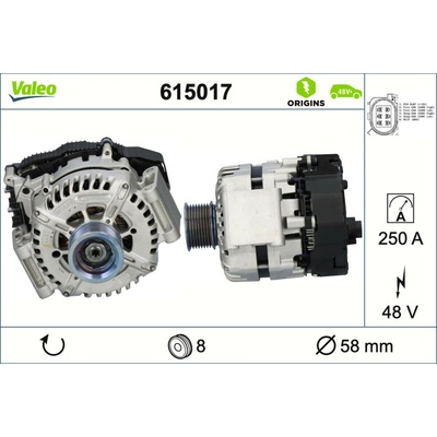 Generátor zapaľovania VALEO 615017