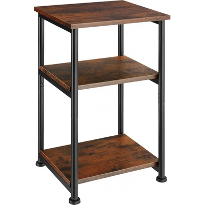 tectake 404668 odkládací stolek memphis 34x30x59cm - industrial tmavé dřevo