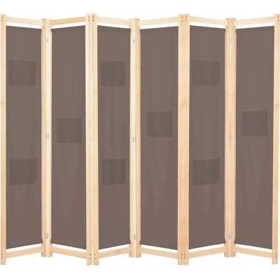 vidaXL Paraván hnědý 240 x 170 cm