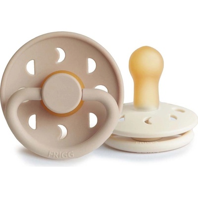 Frigg Moon P. kaučuk cumlík Cream/Croiss 2ks