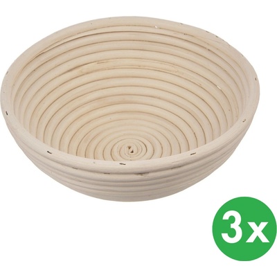 B2B Partner Ošatka kulatá, ratan, průměr 25 cm, 3 ks