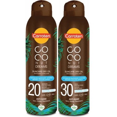 Carroten Coconut Dreams Dry Oil Слънцезащитно сухо олио SPF20/SPF30 150мл