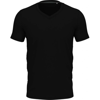 Stedman stretch-t v-neck st9610 / Мъжка еластична тениска с v-образно деколте - черна 3xl xxxl (st9610blo3xl)