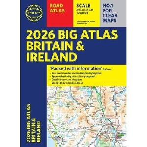 2026 Philip's Big Road Atlas of Britain & Ireland | Philip's Maps (ISBN: 9781849077149)