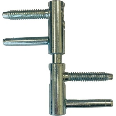 Meesenburg Nastaviteľný dverový záves - pre drevené dvere, priemer 14 mm, strieborný pozinkovaný