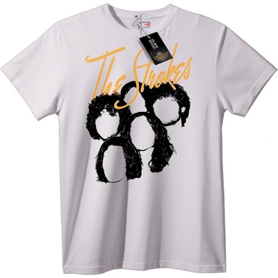 NOONEBRAND Тениска The Strokes с череп - XS, White