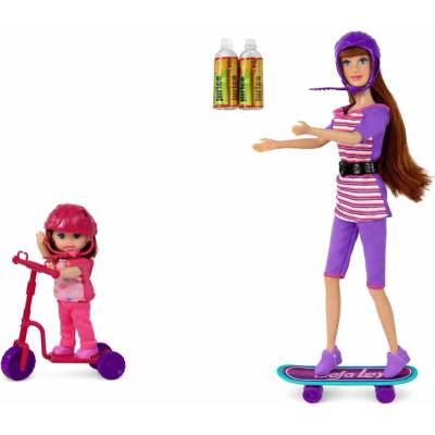 mamido Sada panenek Lucy se skateboardem fialová