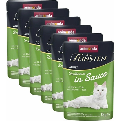 Animonda Vom Feinsten Raffinesse In Sauce kura & kačica v omáčke 6 x 85 g