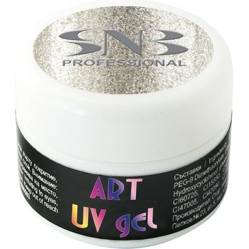 SNB Uv Гел боичка snb за декорация, сребърна, 5 мл, npga27 (npga27)
