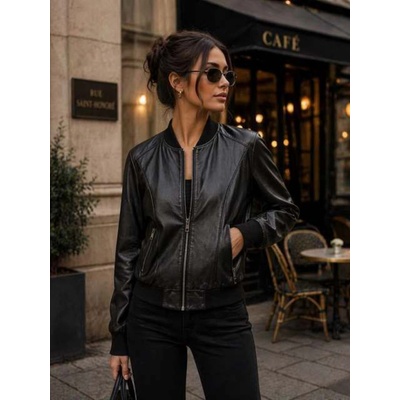 Max Original Leather-bomber MS15-L006 black