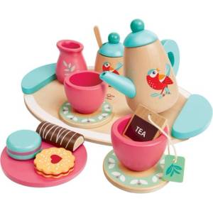 Hape Дървен комплект Hape - Време за чай, 14 части (H3207)