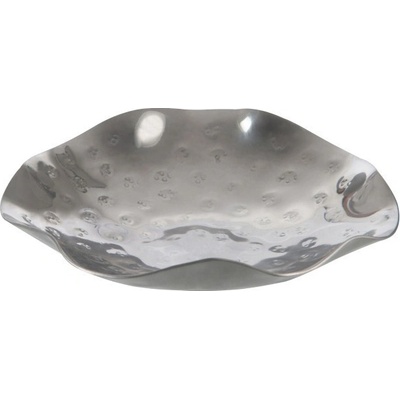Stříbrný svícen na čajové svíčky Irregular - Ø 15*3 cm - J-Line by Jolipa