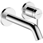 Hansgrohe Tecturis S - Смесител за мивка за вграждане, с изпразнител, за двуотворен монтаж, EcoSmart, хром 73350000 (73350000)