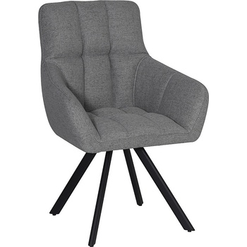 ЕВРОМАР Трапезен стол algan светлосив / черен