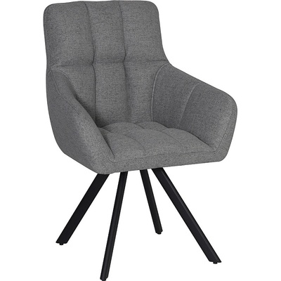 ЕВРОМАР Трапезен стол algan светлосив / черен