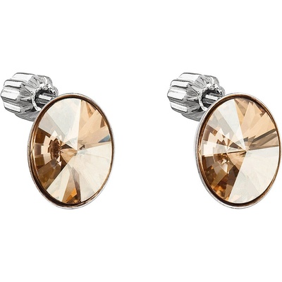 Swarovski pecka s krystaly zlatý ovál 31274.5