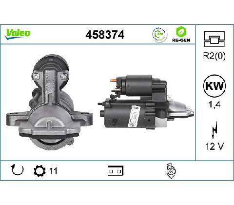 Štartér VALEO 458374