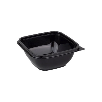 ECOFOL Plastová miska PP 126x126x60 mm hranatá 500 ml černá bal/50 ks