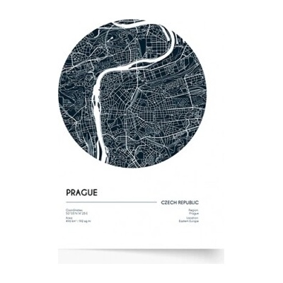 Plagát Maps: Prague 70x100 - 77438