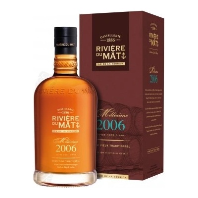 Riviere du Mat „Millesimme” 2006 aged Reunion rum 43% 0,7 l (karton)