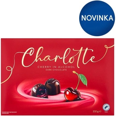 Charlotte Bonbóny z horkej čokolády plnené višňami v alkohole 232 g