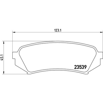 BREMBO Sada brzdových platničiek kotúčovej brzdy P83049