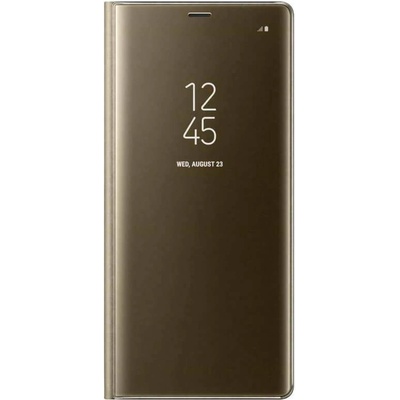 Samsung Clear View Stand Cover EF-ZN950CF - оригинален кейс с поставка, през който виждате информация от дисплея за Samsung Galaxy Note 8 (златист)