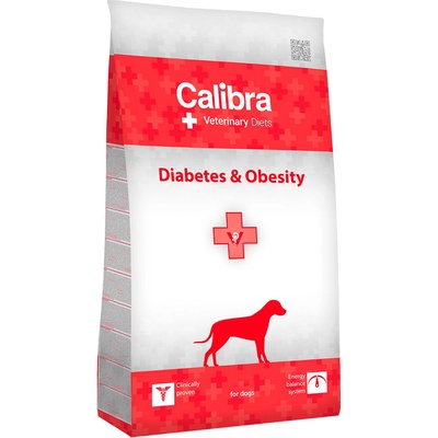 Calibra Veterinary Diet Dog Diabetes & Obesity s drůbežím 2 x 12 kg