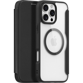 Dux Ducis Калъф Dux Ducis Skin X Pro iPhone 16 Pro с MagSafe и капак - черен (DUX DUCIS SKin X Pro Apple iPhone 16 Pro Black)