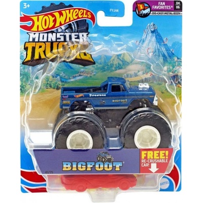 Mattel Hot Weels Monster Trucks kaskadérské kousky Bigfoot