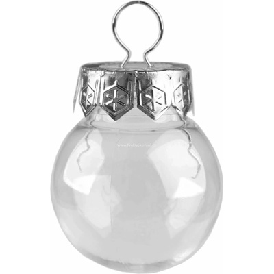 Pro Háčkování Baňka k dozdobení 6 cm 2 ks stříbrná – Zboží Mobilmania