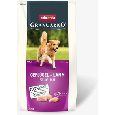 Animonda GranCarno Dog Adult s drůbežím a jehněčím masem 12 kg