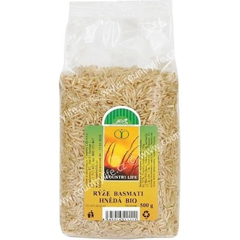 Country Life Rýže basmati hnědá BIO 0,5 kg
