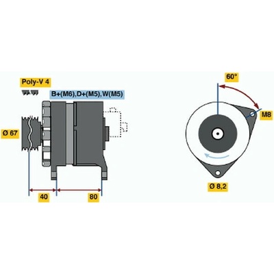 generátor BOSCH 0 986 036 631