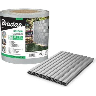 BRADAS Plotová páska LIGHT GRAY 450 - svetlo šedá