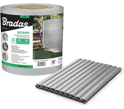 BRADAS Plotová páska LIGHT GRAY 450 - svetlo šedá