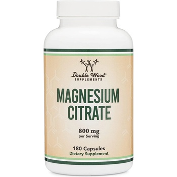 Double Wood Supplements Magnesium Citrate, 180 капсули, Double Wood
