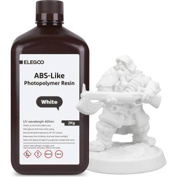 Elegoo ABS-like Resin 2KG, White (50.103.0173)