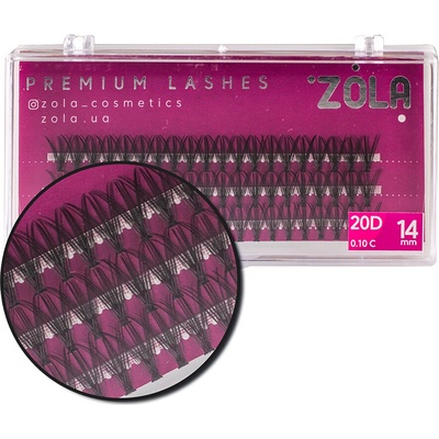Zola Premium Cluster Lashes umělé trsové řasy 20D délka: 14 mm