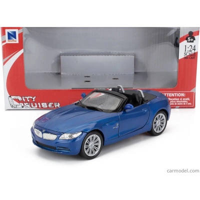 Newray BMW Z4 Spider Cabriolet Open 2009 Blue 1:24