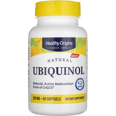 Healthy Origins Ubichinol 100 mg 60 mäkkých gélov