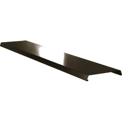 Atikový plech pozinkovaný FeZn lakovaný RAL 8019 šedohnědá dl.2m r.š.200mm