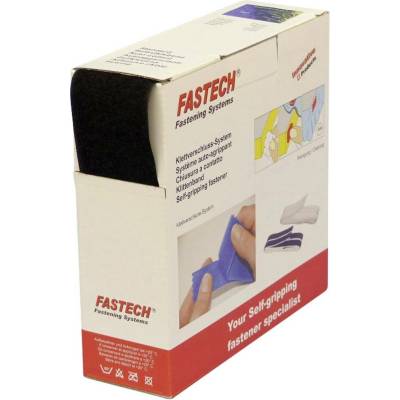 FASTECH® B50-STD-L-999910 pásek se suchým zipem, k našití, flaušová část, (d x š) 10 m x 50 mm, černá, 10 m