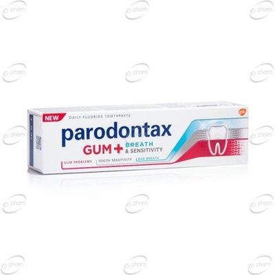Parodontax Паста за зъби PARODONTAX Gum, +Breath&Sensitivity Orginal (PARGUMBRorg)